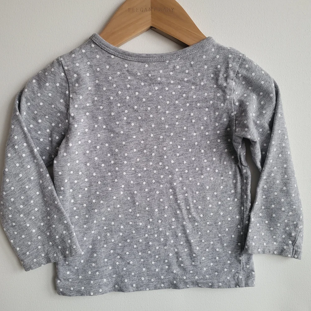 Carter's Gray Polka Dot Shirt 24 Months